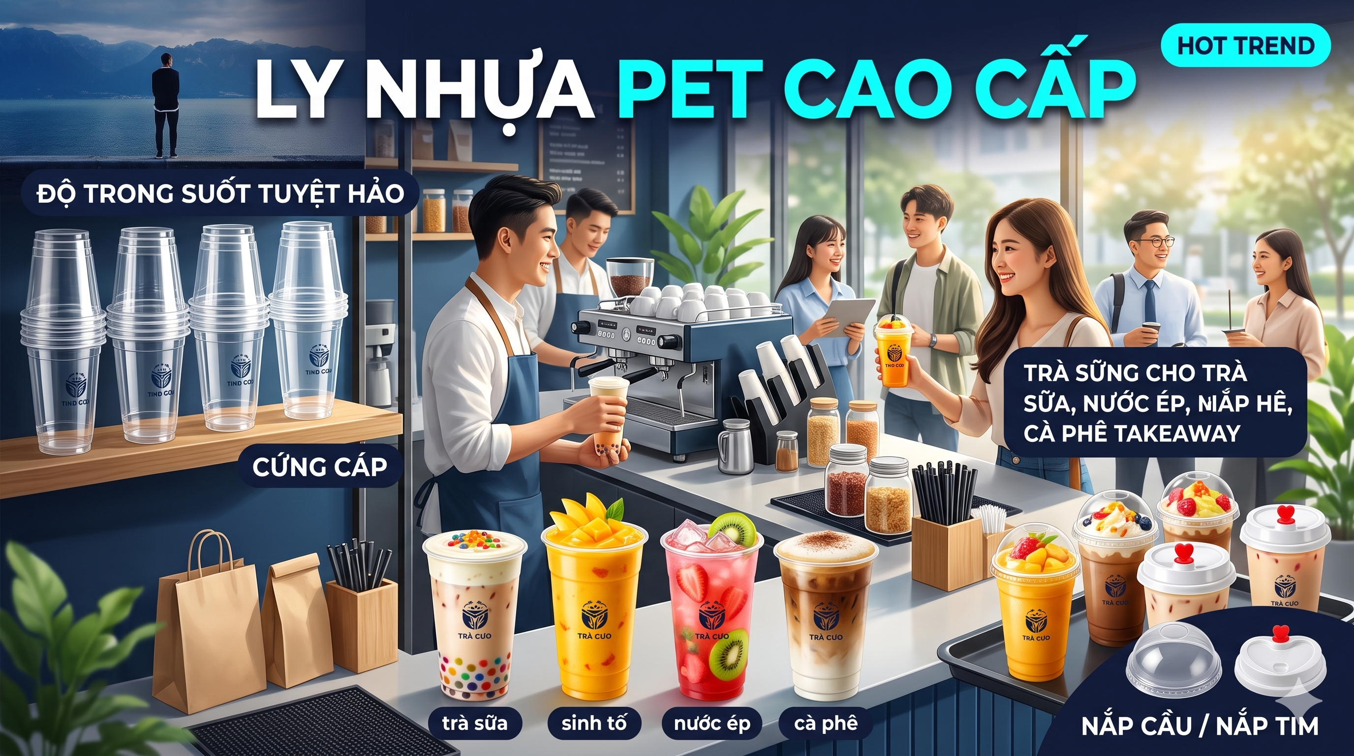 Ly Nhựa PET Cao Cấp